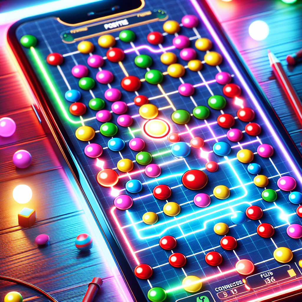 A vibrant screenshot of the Two Dots game, featuring its colorful dot connecting puzzles and various challenges.